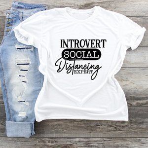 Social Distancing Expert Stay Away Tshirt